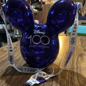 Disney 100 Years of Wonder Purple Mickey Balloon Popcorn bucket